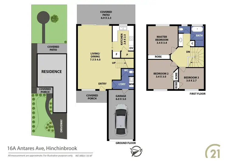 Floorplan of Homely house listing, 16a Antares Avenue, Hinchinbrook NSW 2168