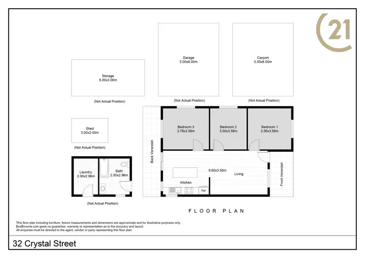 Floorplan of Homely house listing, 32 Crystal Street, Broken Hill NSW 2880