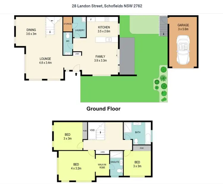 Floorplan of Homely house listing, 28 Landon Street, Schofields NSW 2762