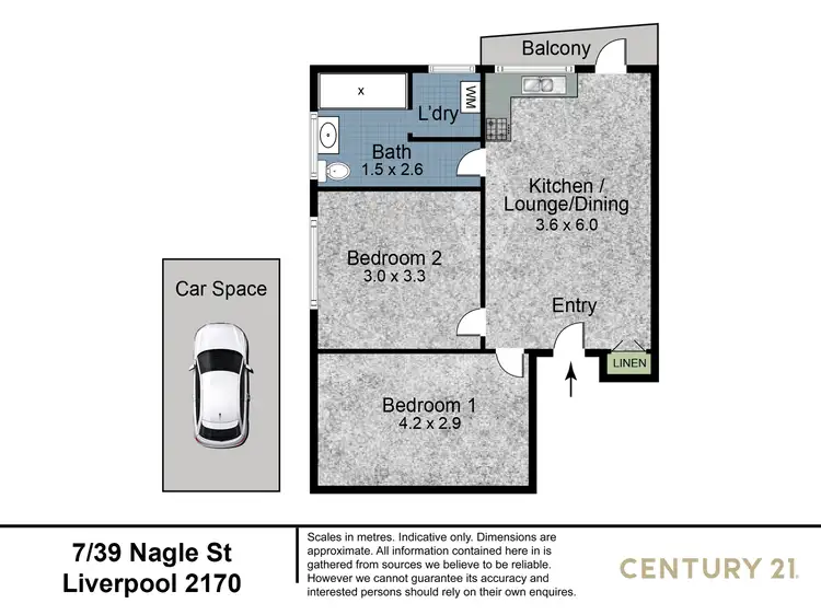 Floorplan of Homely unit listing, 7/39 Nagle Street, Liverpool NSW 2170