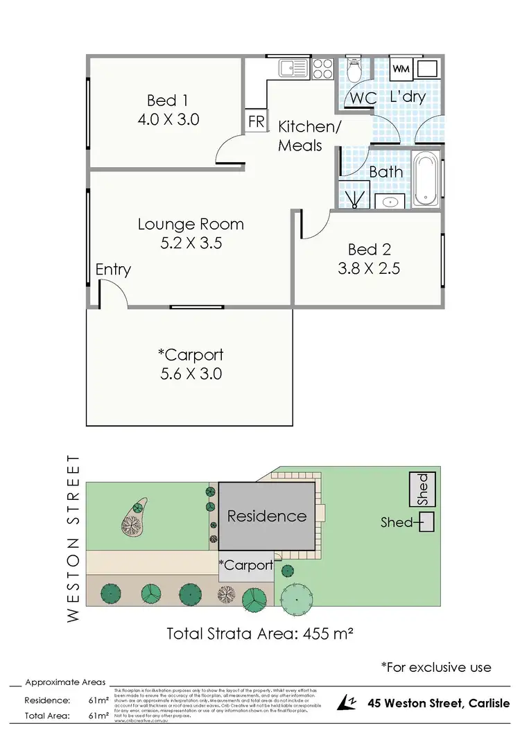 Floorplan of Homely house listing, 45 Weston Street, Carlisle WA 6101