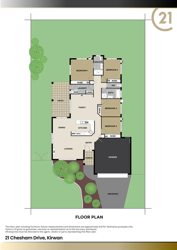 Floorplan of Homely house listing, 21 Chesham Drive, Kirwan QLD 4817