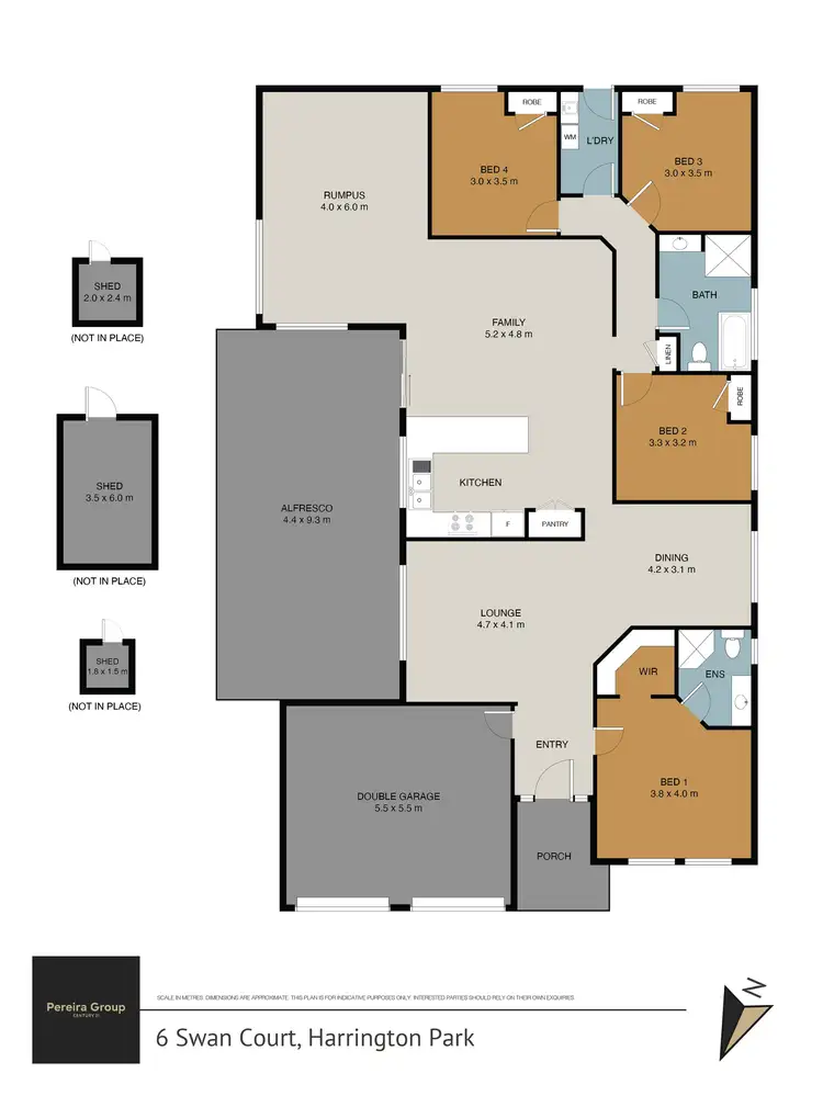 Floorplan of Homely house listing, 6 Swan Court, Harrington Park NSW 2567