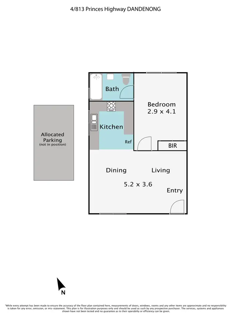Floorplan of Homely unit listing, 4/813 Princes Highway, Springvale VIC 3171
