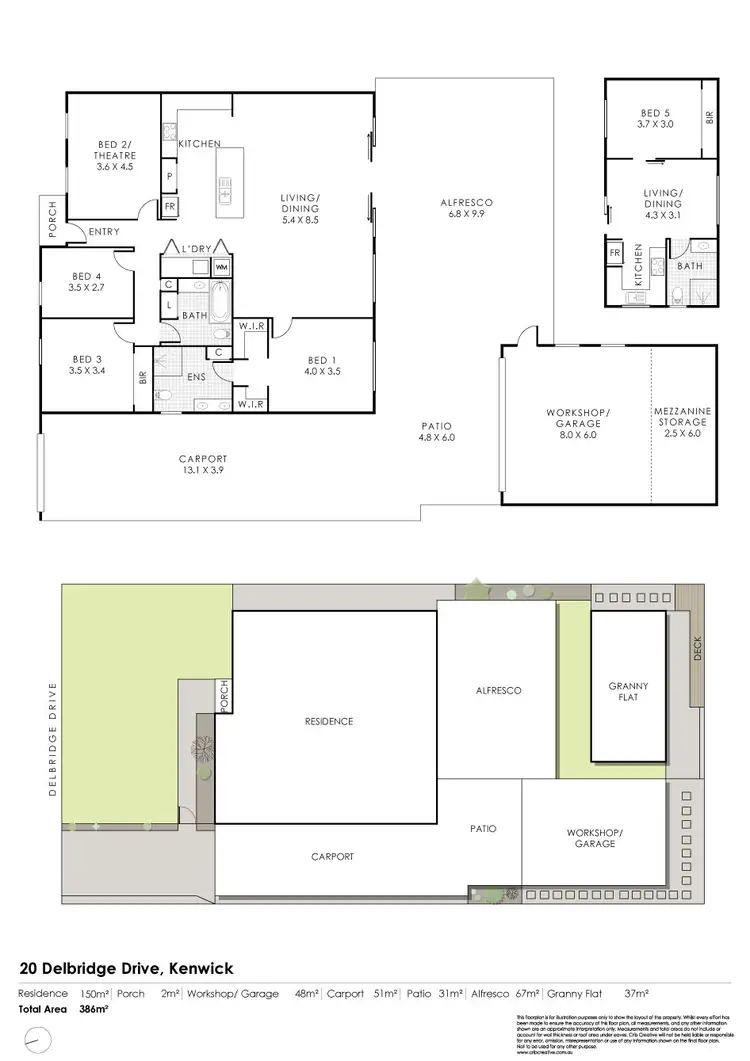 Floorplan of Homely house listing, 20 Delbridge Drive, Kenwick WA 6107