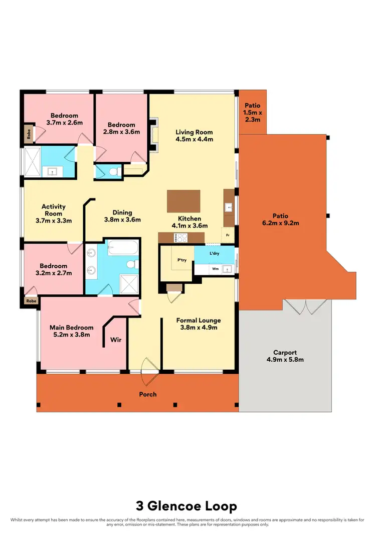 Floorplan of Homely house listing, 3 Glencoe Loop, Kinross WA 6028