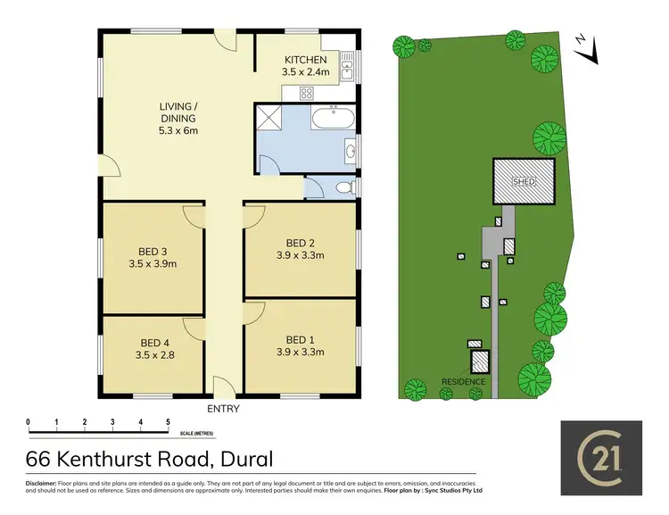 Floorplan of Homely rural property listing, 66 Kenthurst Road, Dural NSW 2158