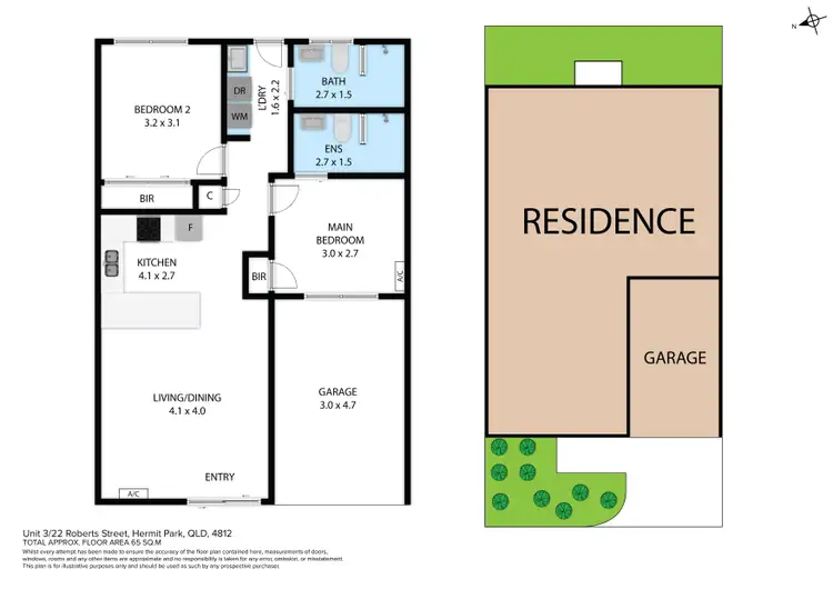 Floorplan of Homely unit listing, 3/22 ROBERTS STREET, Hermit Park QLD 4812