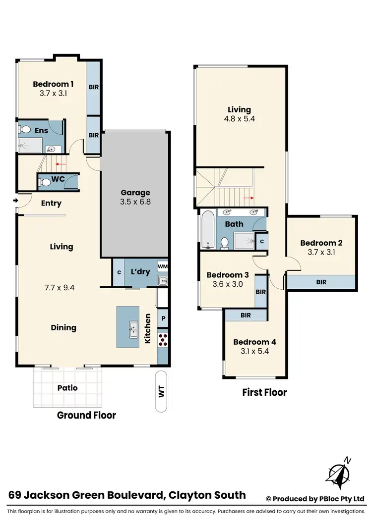 Floorplan of Homely house listing, 69 Jackson Green Boulevard, Clayton South VIC 3169