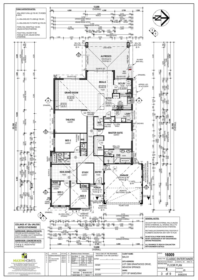 Floorplan of Homely house listing, 7 Grantwood Drive, Meadow Springs WA 6210