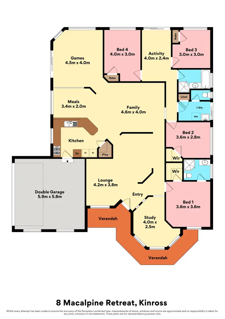 Floorplan of Homely house listing, 8 Macalpine Retreat, Kinross WA 6028