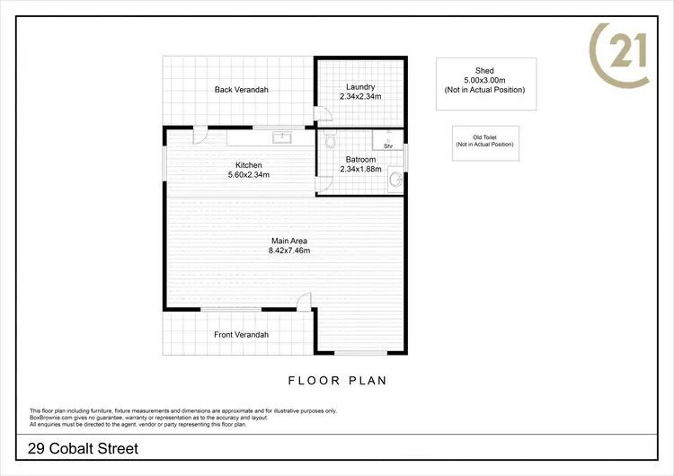 Floorplan of Homely house listing, 29 Cobalt Street, Broken Hill NSW 2880