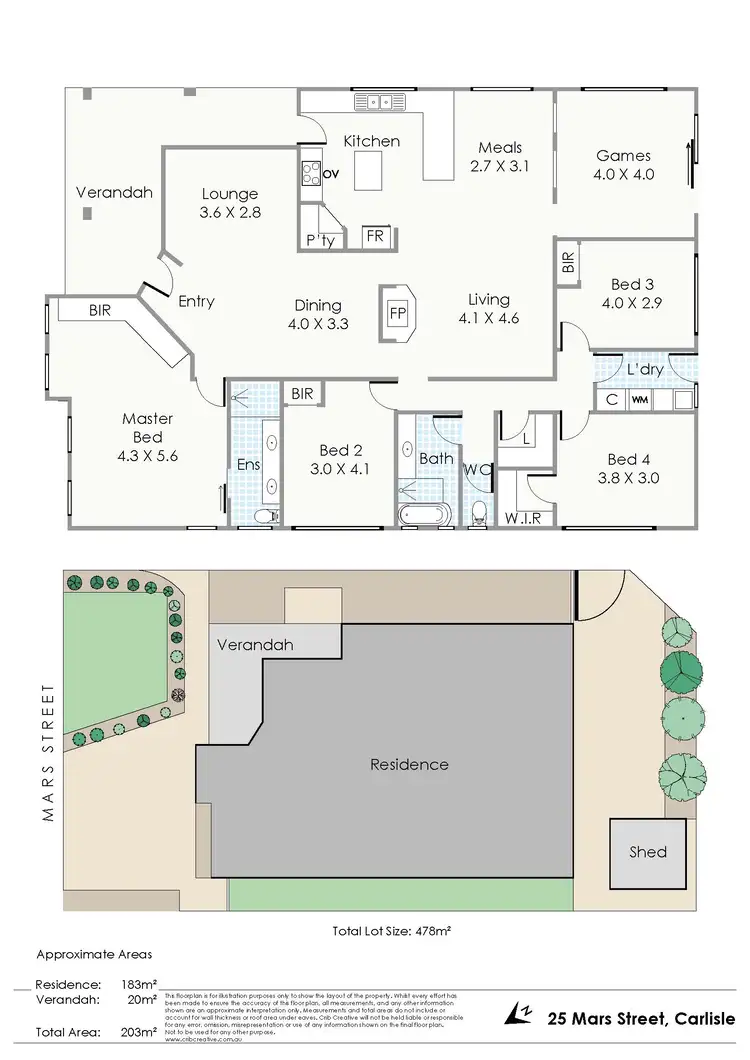Floorplan of Homely house listing, 25 Mars Street, Carlisle WA 6101