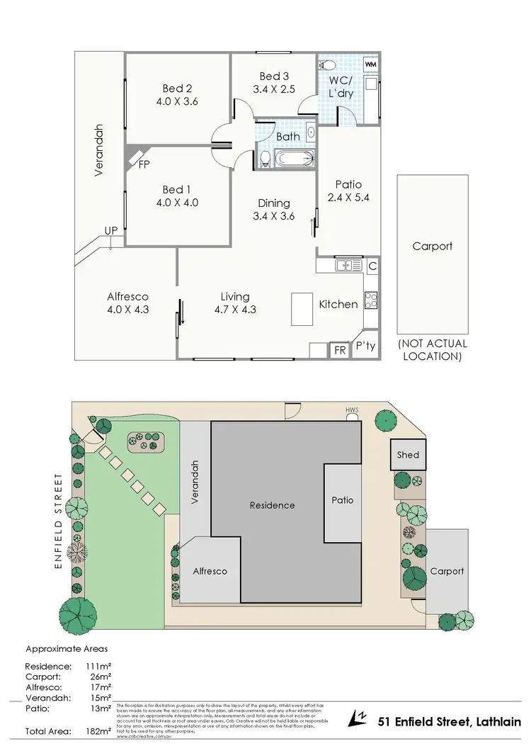 Floorplan of Homely house listing, 51 Enfield Street, Lathlain WA 6100
