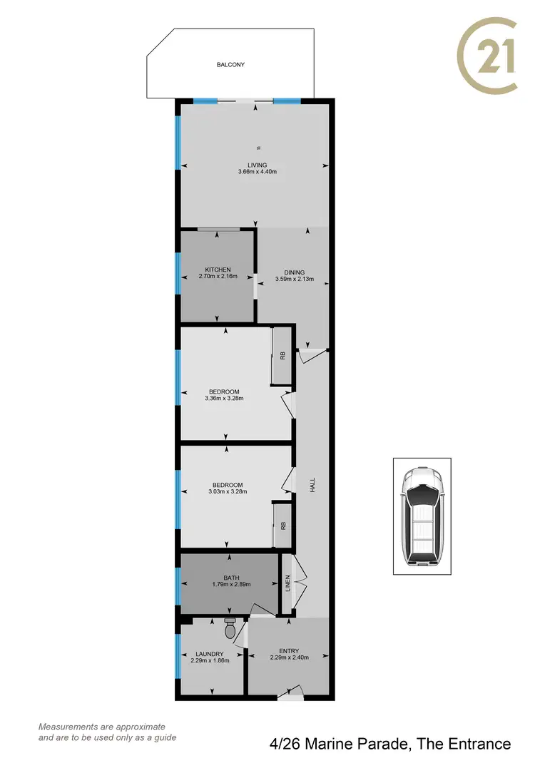 Floorplan of Homely unit listing, 4/26 Marine Parade, The Entrance NSW 2261