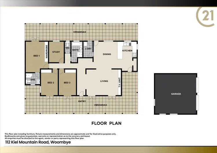 Floorplan of Homely rural property listing, 112 Kiel Mountain Road, Woombye QLD 4559