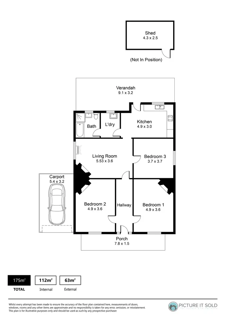 Floorplan of Homely house listing, 65 Davenport Terrace, Hilton SA 5033