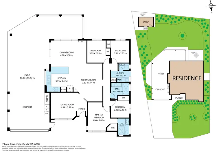 Floorplan of Homely house listing, 7 Loire Cove, Greenfields WA 6210