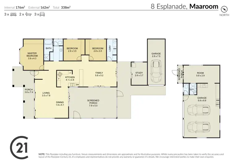 Floorplan of Homely house listing, 6-8 Esplanade, Maaroom QLD 4650