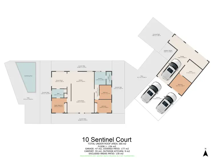 Floorplan of Homely house listing, 10 Sentinel Court, Cooloola Cove QLD 4580