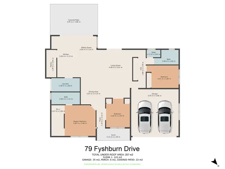 Floorplan of Homely house listing, 79 Fyshburn Drive, Cooloola Cove QLD 4580