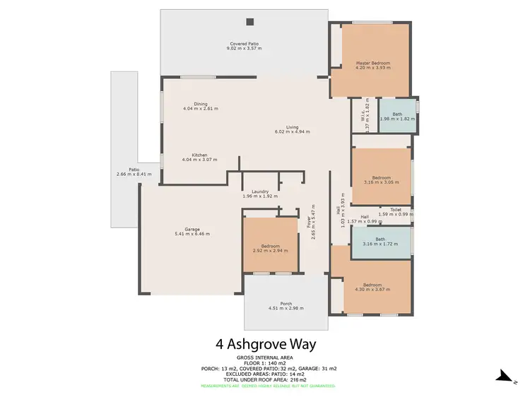Floorplan of Homely house listing, 4 Ashgrove Way, Gympie QLD 4570