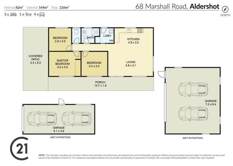 Floorplan of Homely house listing, 68 Marshall Road, Aldershot QLD 4650