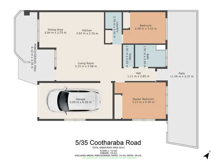 Floorplan of Homely unit listing, 5/35 Cootharaba Road, Gympie QLD 4570