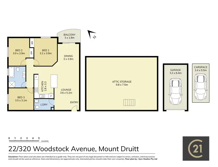 Floorplan of Homely apartment listing, 22/324 Woodstock Avenue, Mount Druitt NSW 2770