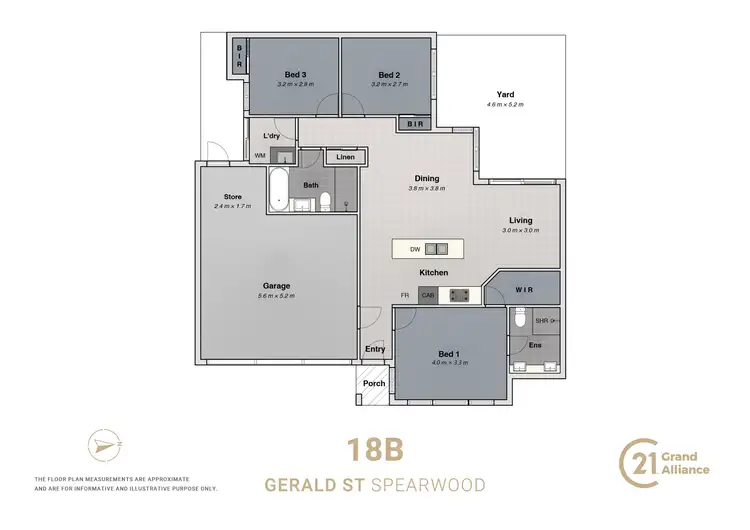 Floorplan of Homely villa listing, 18B Bushy Road, Spearwood WA 6163