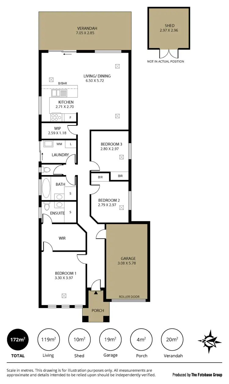 Floorplan of Homely house listing, 336A Railway Terrace, Osborne SA 5017