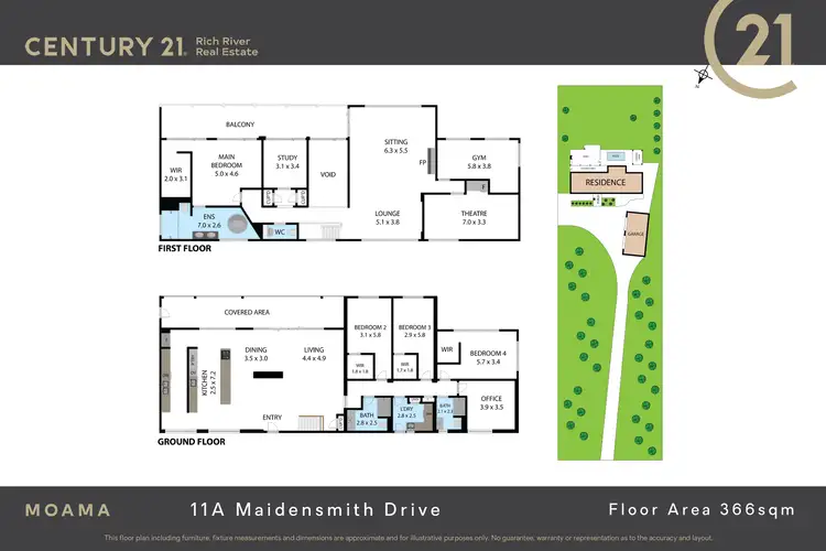 Floorplan of Homely house listing, 11A Maidensmith Drive, Moama NSW 2731