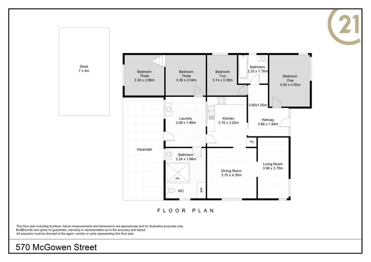 Floorplan of Homely house listing, 570 Mcgowen Street, Broken Hill NSW 2880