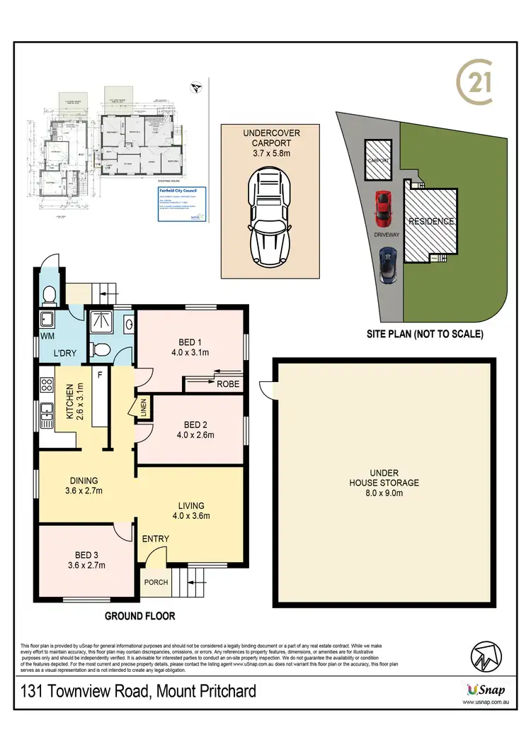 Floorplan of Homely house listing, 131 Townview Road, Mount Pritchard NSW 2170