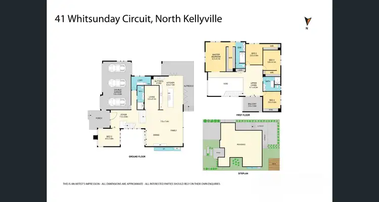 Floorplan of Homely house listing, 41 Whitsunday Circuit, North Kellyville NSW 2155