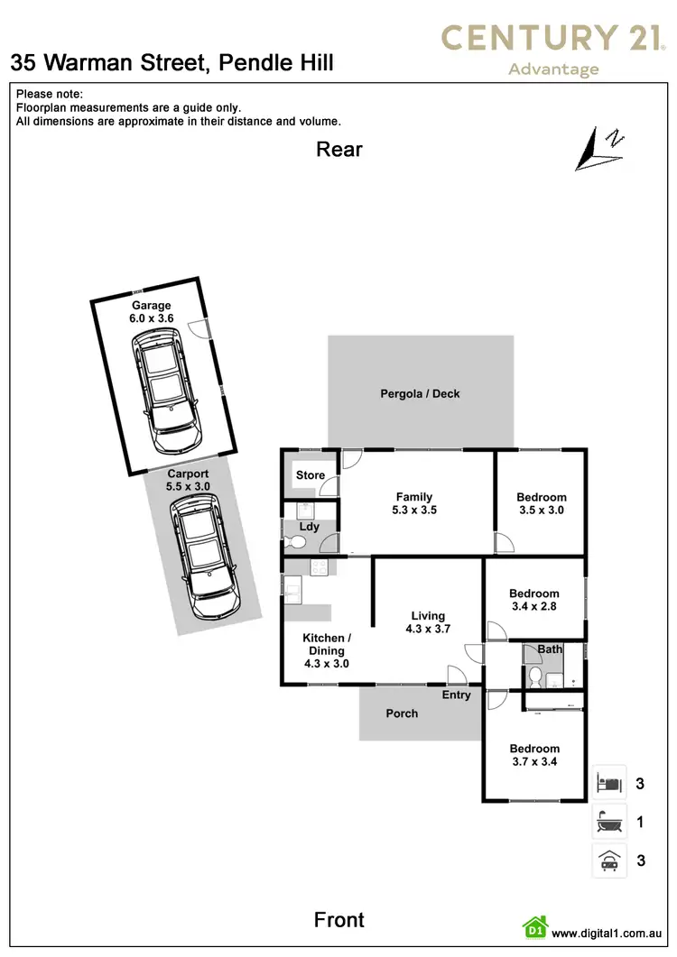 Floorplan of Homely house listing, 35 Warman Street, Pendle Hill NSW 2145