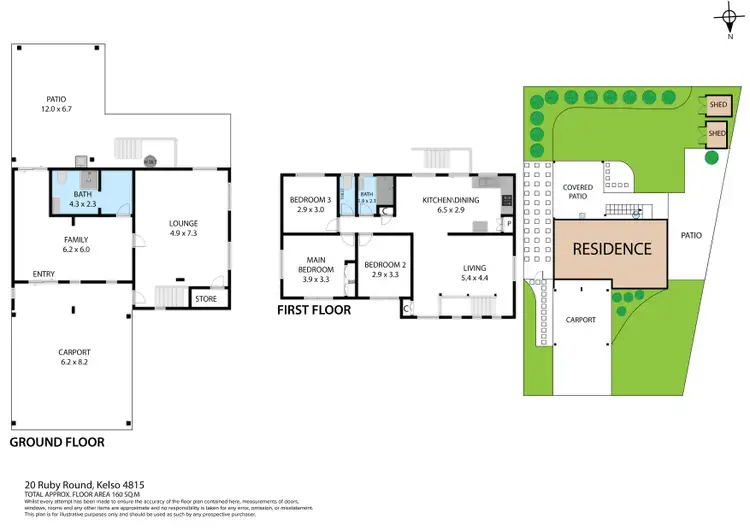 Floorplan of Homely house listing, 20 RUBY ROUND, Kelso QLD 4815