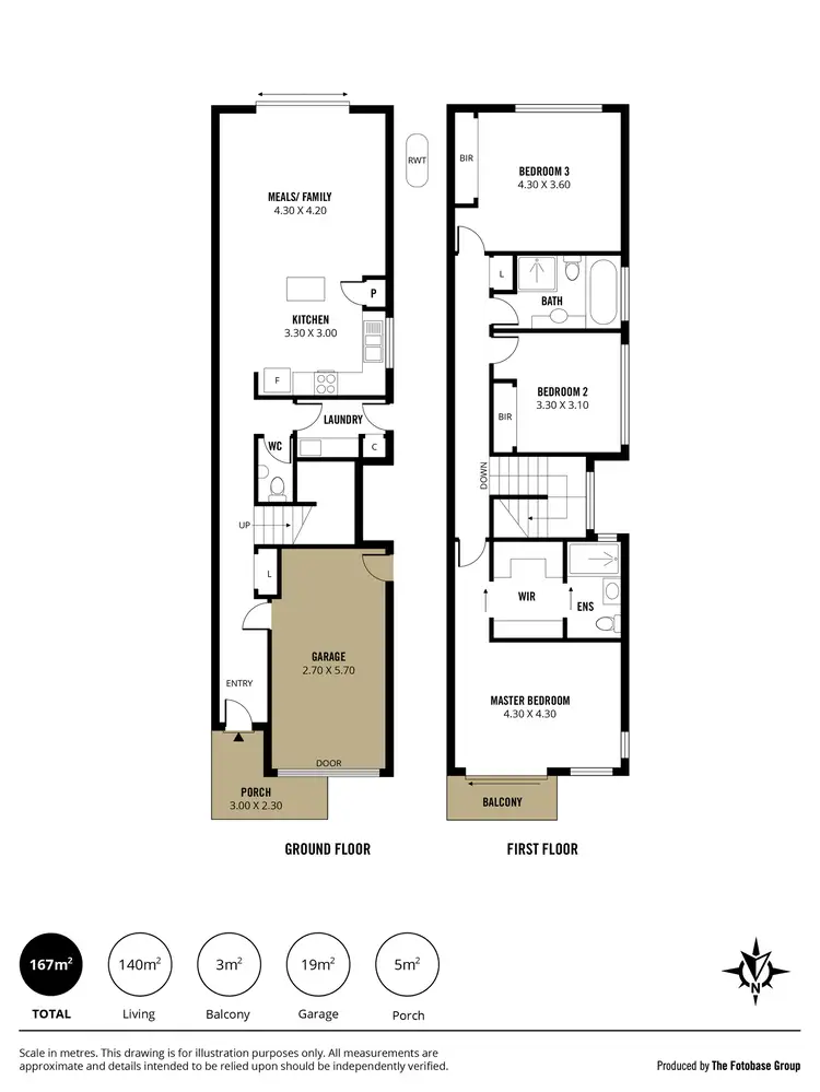 Floorplan of Homely townhouse listing, 12 Blackler Street, Semaphore SA 5019