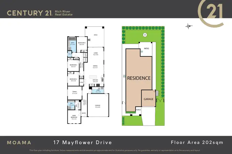 Floorplan of Homely house listing, 17 Mayflower Drive, Moama NSW 2731