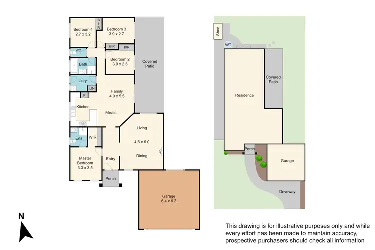 Floorplan of Homely house listing, 21 Domino Way, Hampton Park VIC 3976