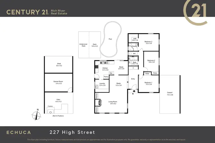 Floorplan of Homely house listing, 227 High Street, Echuca VIC 3564