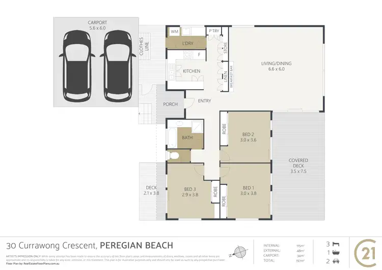 Floorplan of Homely house listing, 30 Currawong Crescent, Peregian Beach QLD 4573