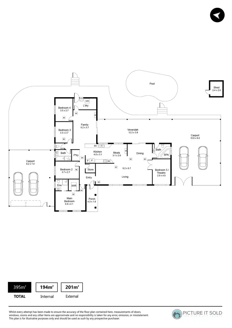 Floorplan of Homely house listing, 494 Nelson Road, Gulfview Heights SA 5096