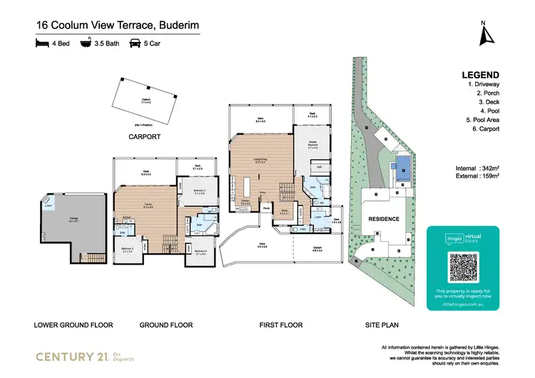 Floorplan of Homely house listing, 16 Coolum View Terrace, Buderim QLD 4556