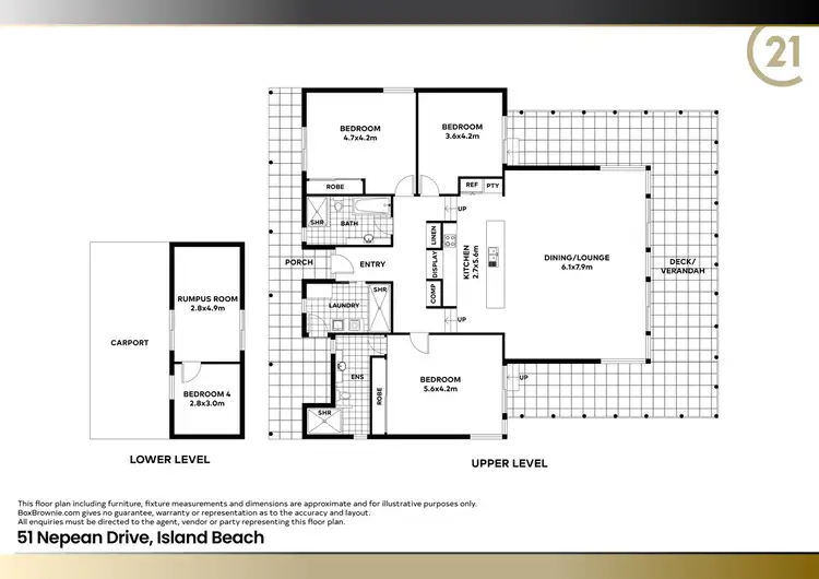 Floorplan of Homely house listing, 51 Nepean Drive, Island Beach SA 5222