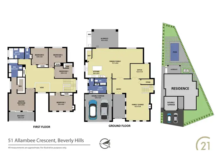 Floorplan of Homely house listing, 51 Allambee Crescent, Beverly Hills NSW 2209