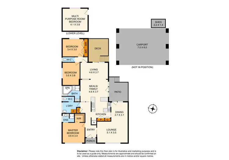 Floorplan of Homely house listing, 10 Thornton Court, Dandenong North VIC 3175
