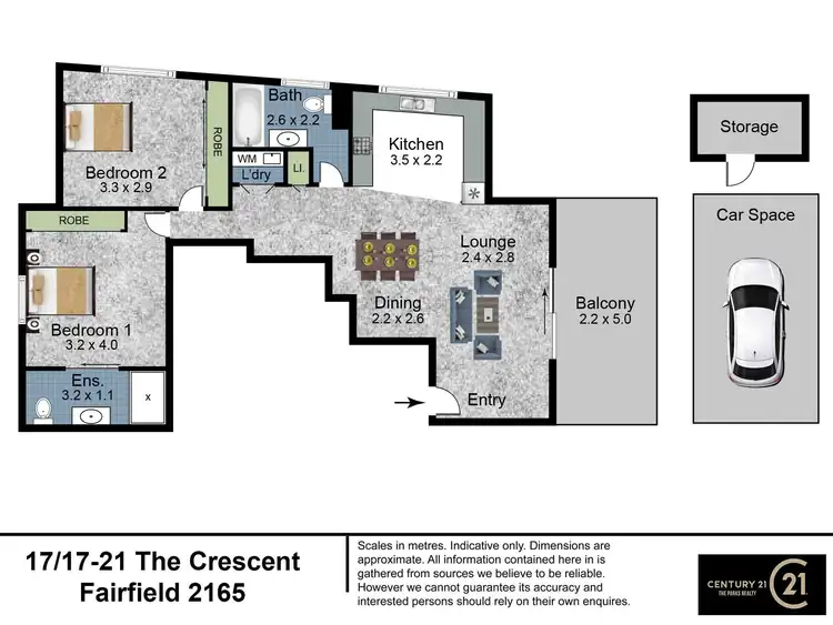 Floorplan of Homely apartment listing, 17/17-21 The Crescent, Fairfield NSW 2165