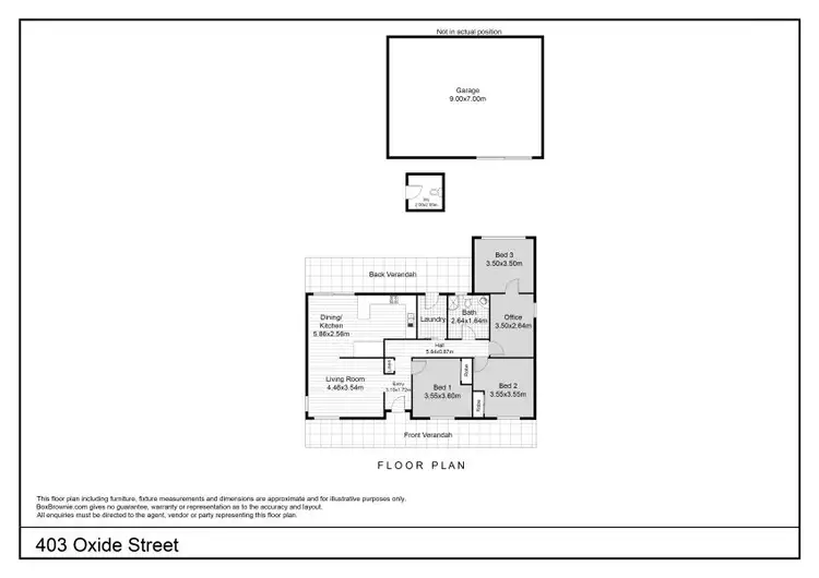 Floorplan of Homely house listing, 403 Oxide Street, Broken Hill NSW 2880