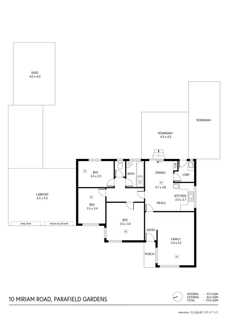 Floorplan of Homely house listing, 10 Miriam Road, Parafield Gardens SA 5107